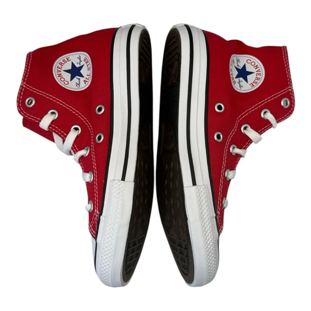 Converse‎ Youth Girl Chuck Taylor All Star High-Tops Red Canvas Sneakers, Size 1